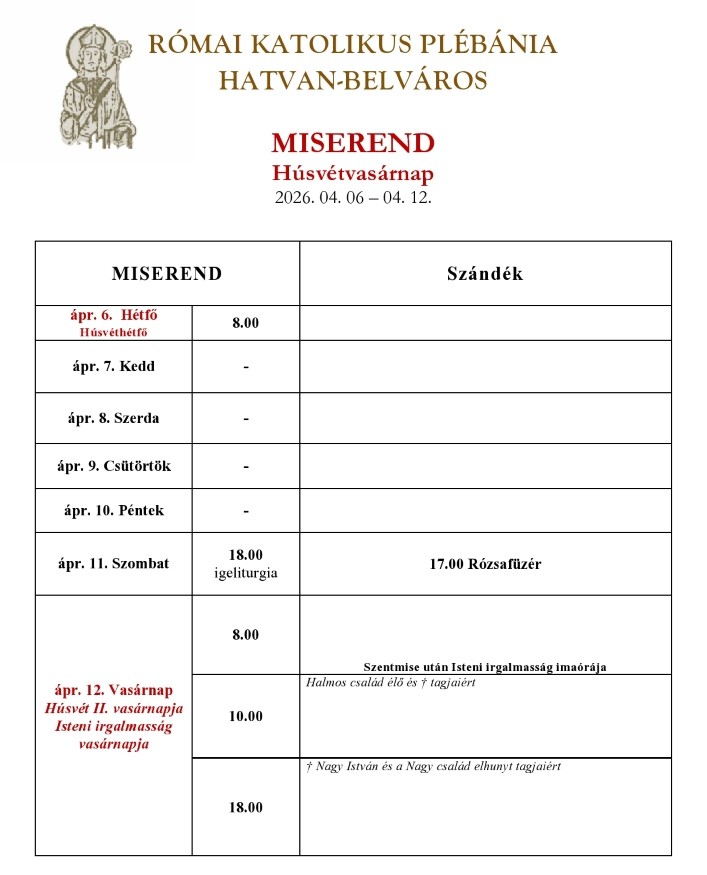 Miserend
